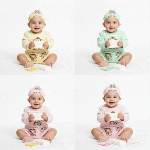 Cute Baby Cotton Dress Set with Cap | Soft Infant Outfit for Boys & Girls (0–12 Months)