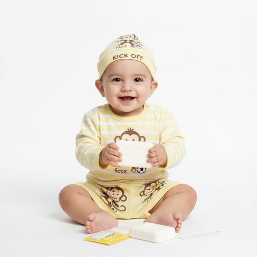 Cute Baby Cotton Dress Set with Cap | Soft Infant Outfit for Boys & Girls (0–12 Months) - Image 4