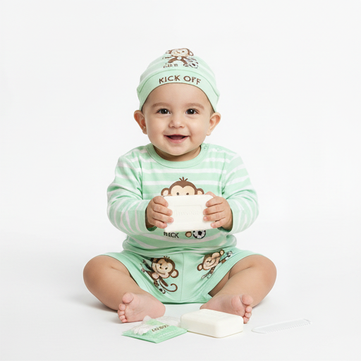 Cute Baby Cotton Dress Set with Cap | Soft Infant Outfit for Boys & Girls (0–12 Months) - Image 2