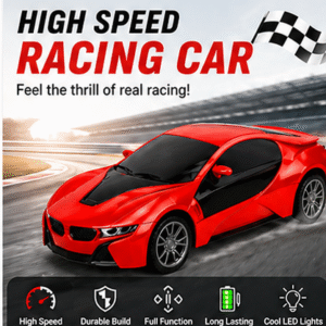High Speed Racing Car Toy for Kids – Rechargeable Sports Car with LED Lights, Durable Drift Car, Remote Control Style Racing Vehicle for Boys & Girls
